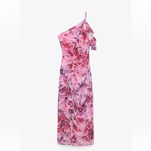 NAT Zara Ruffled Print Dress